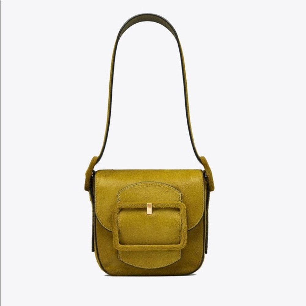 NEW Tory Burch Mini Sawyer Calf Hair Shoulder Bag